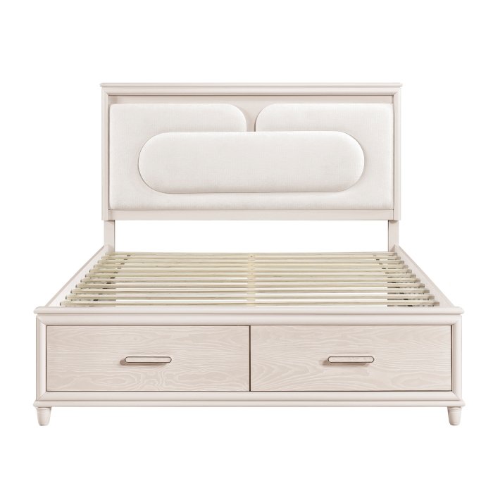 Second image of 2451K-1EK* Eastern King Platform Bed with Footboard Storage