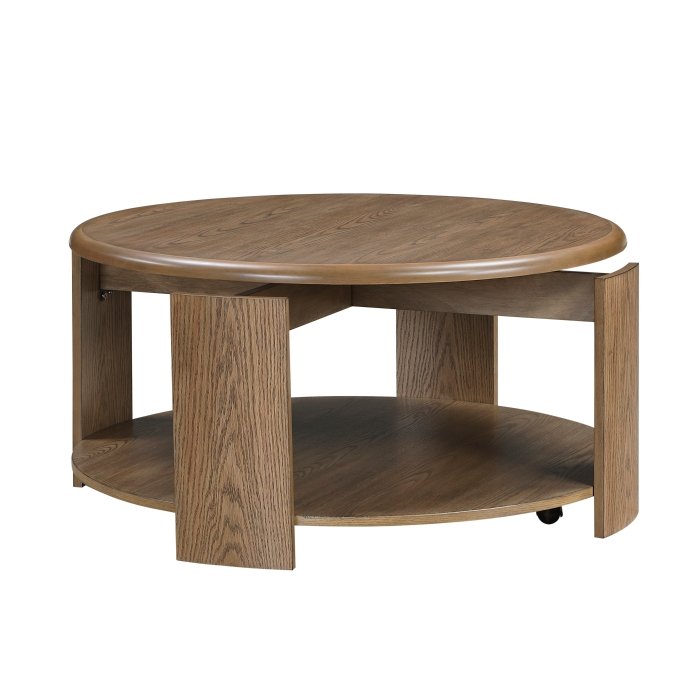 Second image of 3573-01RD Cocktail Table with Swivel Top