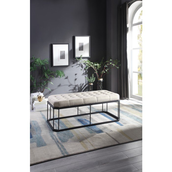 Second image of 4552 BENCH, CHANNEL WATERFALL, WHITE BOUCLE