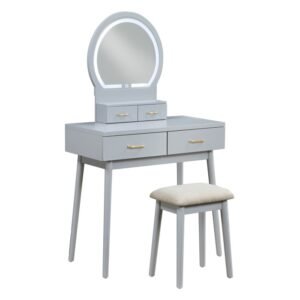 4565GY Dressing Table with Mirror