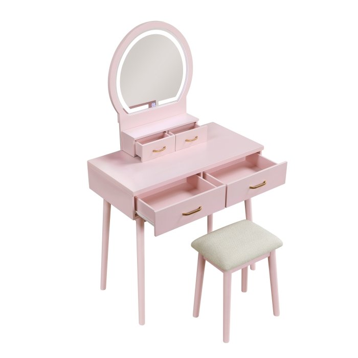 Second image of 4565PK Dressing Table with Mirror
