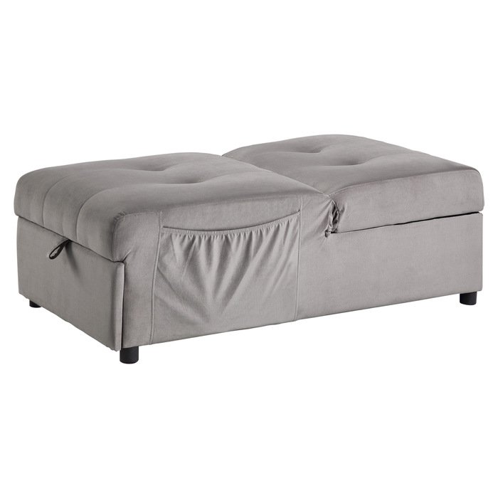 Second image of 4615-F4 Lift Top Storage Bench with Pull-out Bed