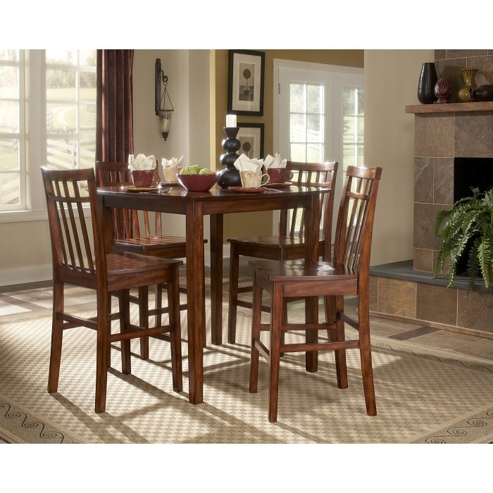 Second image of 5334-32 CNTR HGHT TABLE,40x40,CHRY FIN