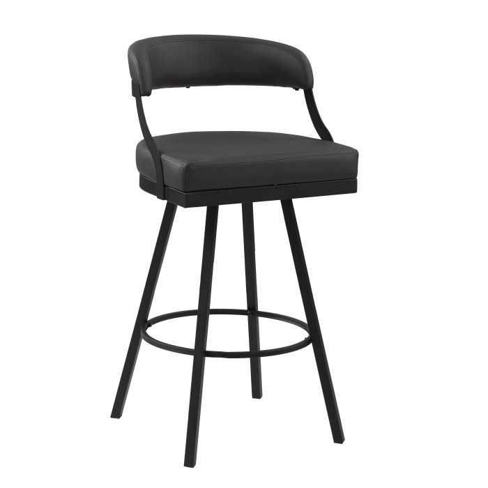 Second image of 5565-29BK Swivel Pub Height Chair