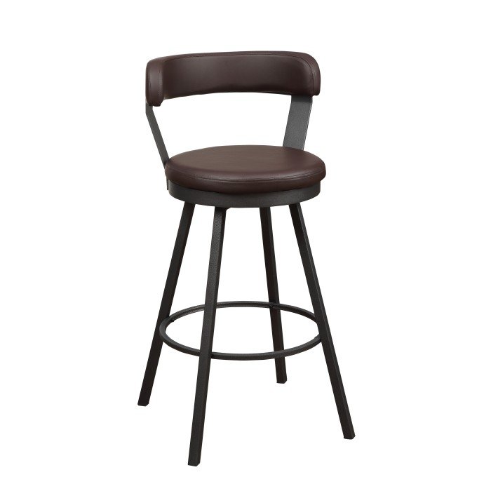 Second image of 5566-29BR Swivel Pub Height Chair, Brown