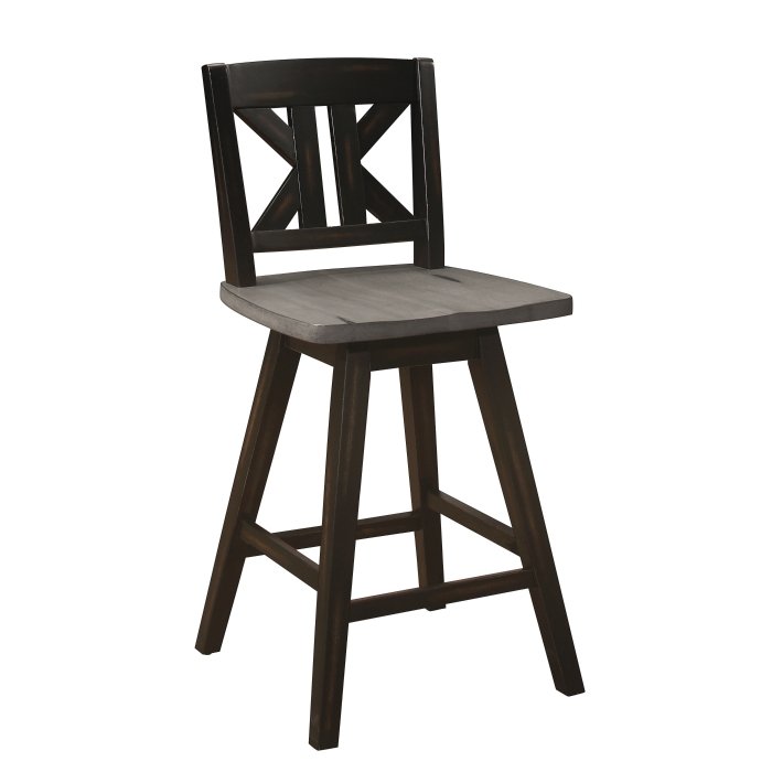 Second image of 5602-24BKS1 Swivel Counter Height Chair
