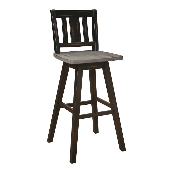 Second image of 5602-29BKS2 Swivel Pub Height Chair