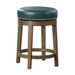 5681GEN-24 Round Swivel Counter Height Stool, Green