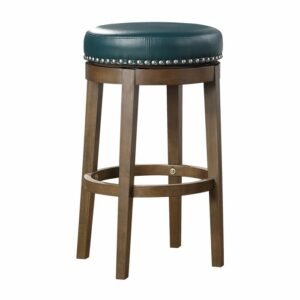5681GEN-29 Round Swivel Pub Height Stool, Green