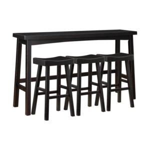 5687BLK-424P 4-Piece Pack Pub Height Set