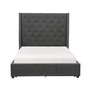 5877GY-1* Queen Platform Bed