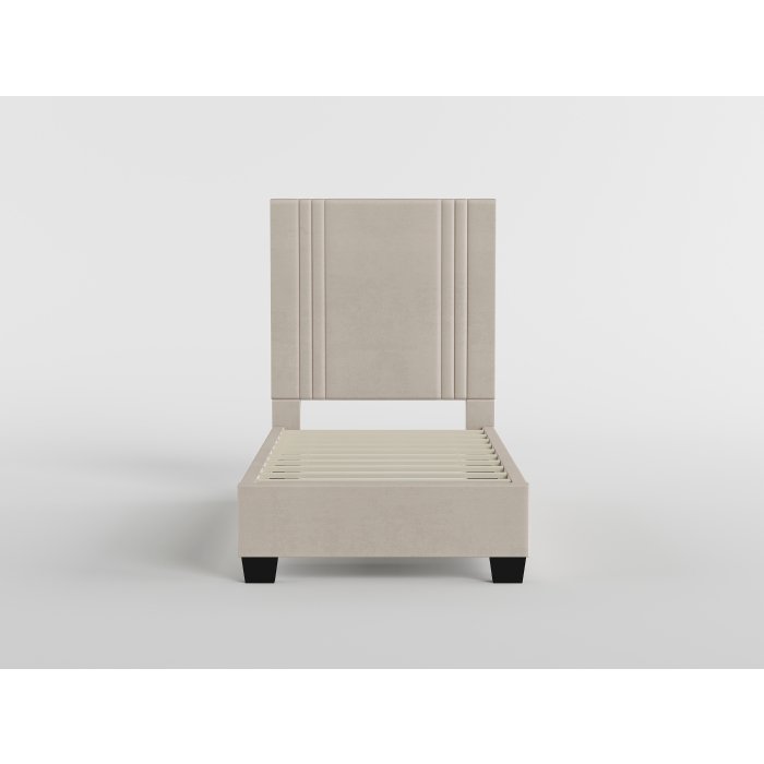 Second image of BHE5878BE-39* 39? Beige Microfiber Platform Bed