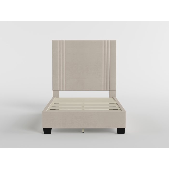 Second image of BHE5878BE-48* 48" Beige Microfiber Platform Bed