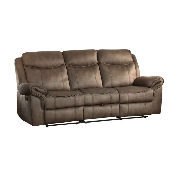 Second image of 8206NF-3 Double Reclining Sofa with Center Drop-Down Cup Holders, Receptacles, Hidden Drawer and USB Ports