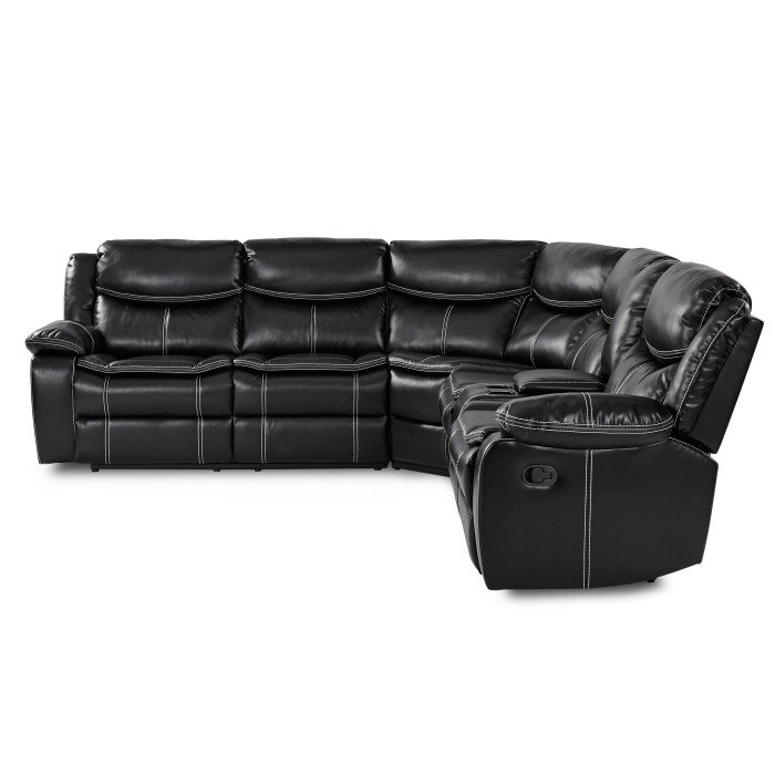 Second image of 8230BLK*SC 3-Piece Sectional with Right Console