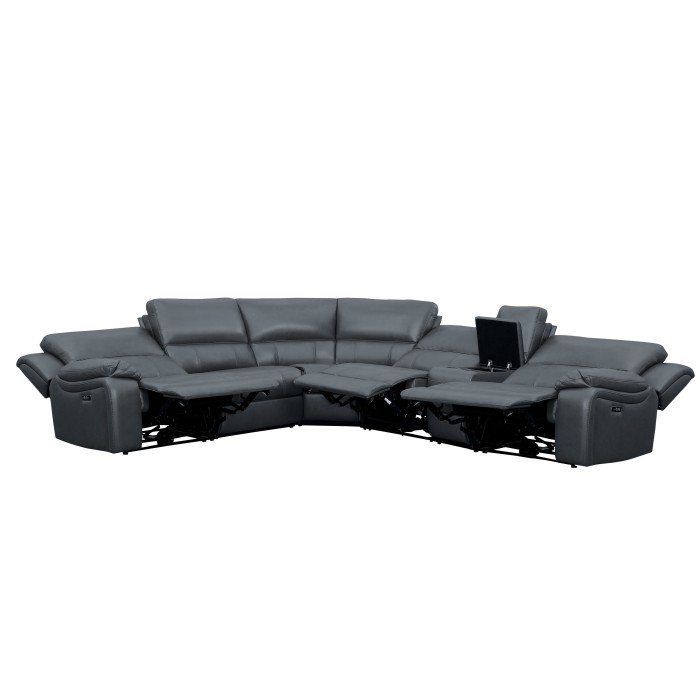 Second image of 8260GY*6PW 6-Piece Modular Power Reclining Sectional