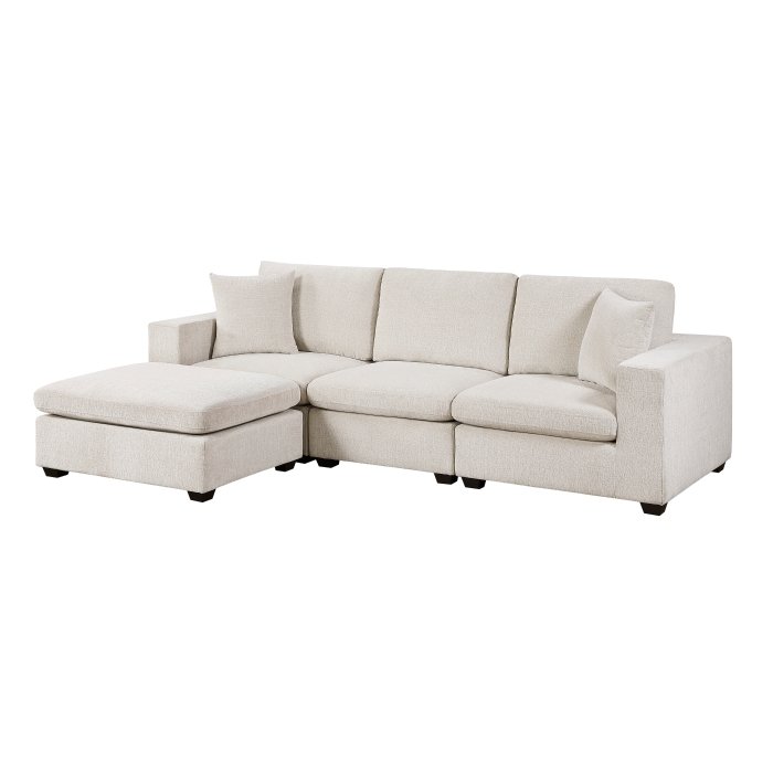 8310NBE*4AC2C1AOT 4-Piece Modular Sectional with Ottoman