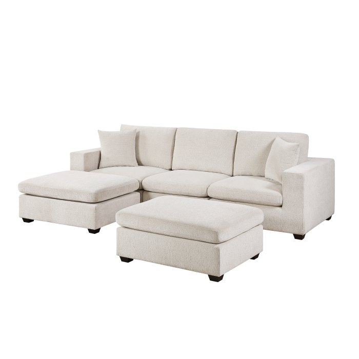 8310NBE*5AC2C1A2OT 5-Piece Modular Sectional with Two Ottomans