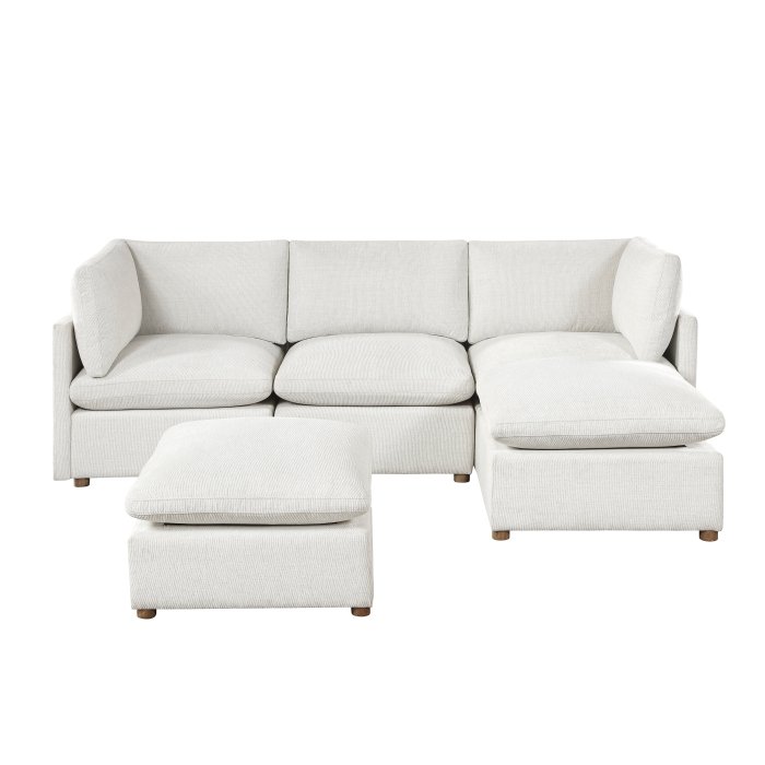Second image of 8338BE*52CRAC2OT 5-Piece Modular Sectional with Two Ottomans