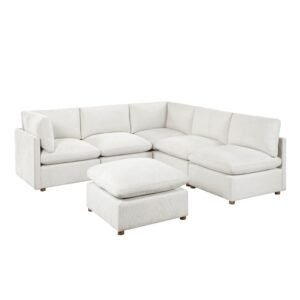 8338BE*62CR3ACOT 6-Piece Modular Sectional with Ottoman