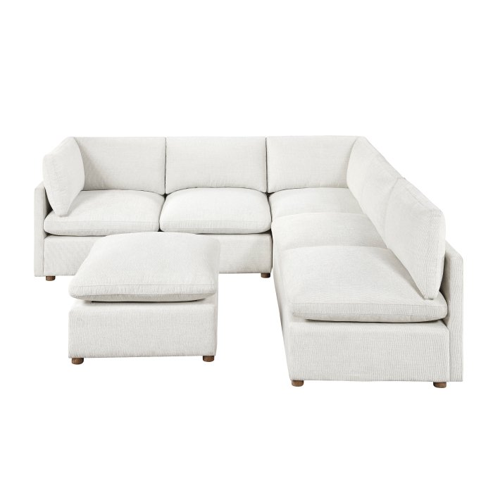 Second image of 8338BE*62CR3ACOT 6-Piece Modular Sectional with Ottoman