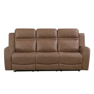 8347BRW-3 Double Reclining Sofa