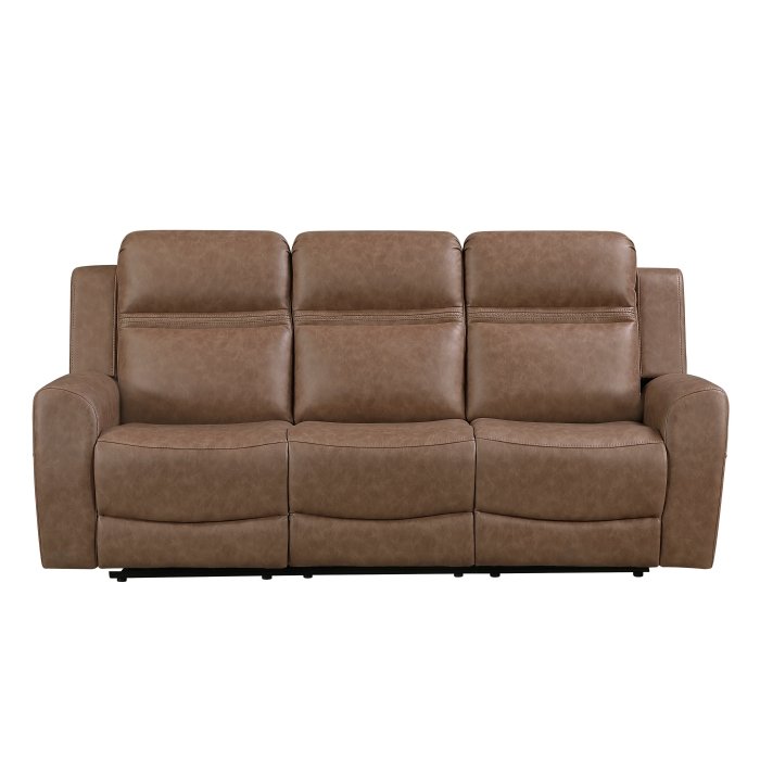 8347BRW-3 Double Reclining Sofa