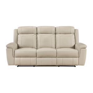 8379BEG-3 Double Reclining Sofa