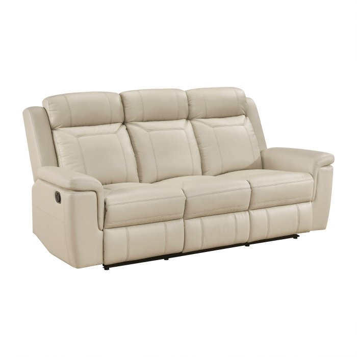 Second image of 8379BEG-3 Double Reclining Sofa
