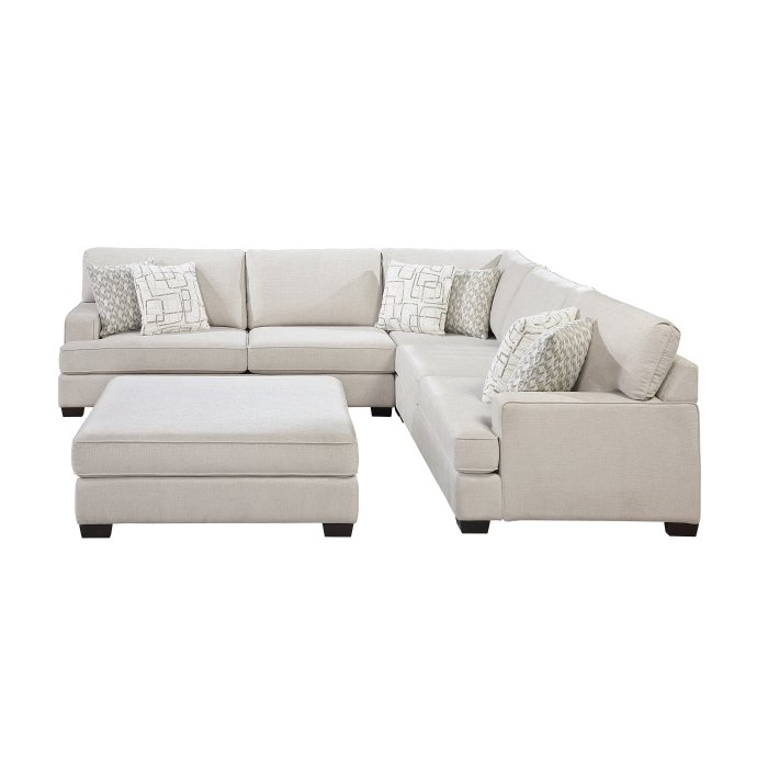 Second image of 8435BE*42L2R 4-Piece Sectional with Ottoman