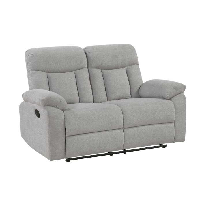 Second image of 8440GRY-2 Double Reclining Love Seat