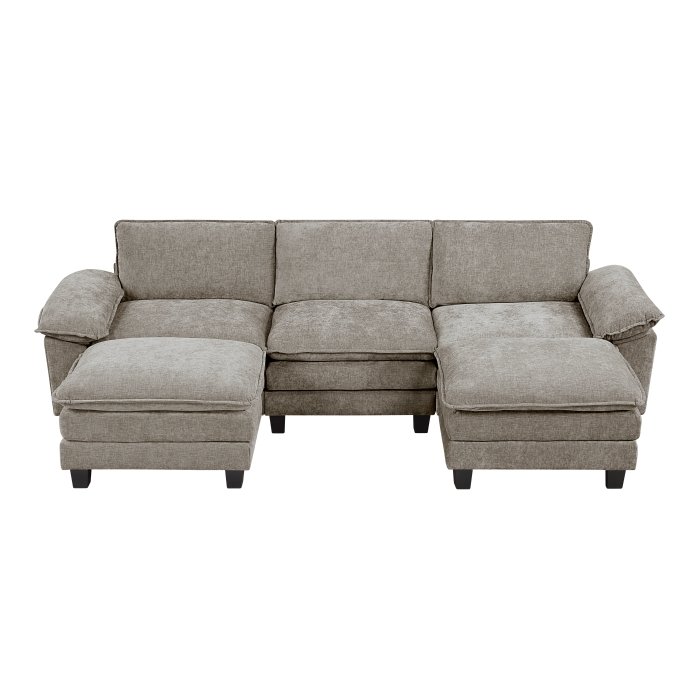 Second image of 8450PWT*53AC2OT 5-Piece Modular Sectional with Ottoman