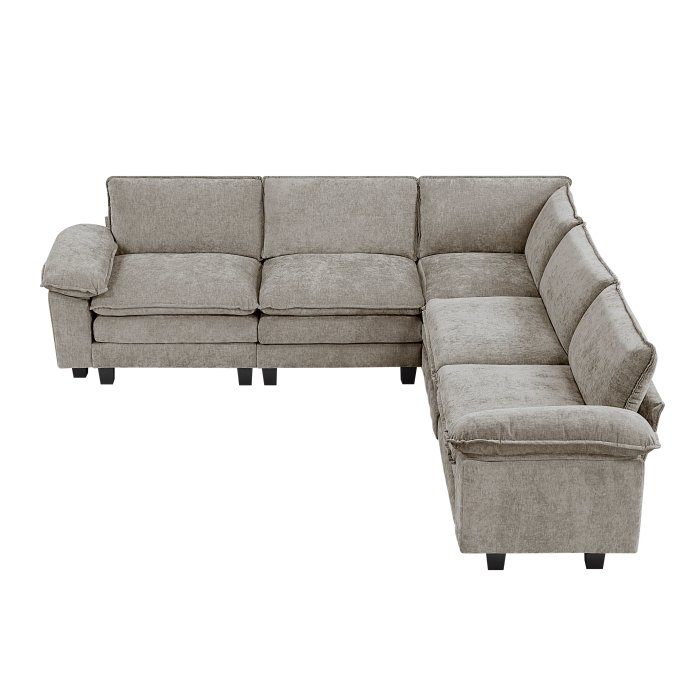 Second image of 8450PWT*54ACCR 5-Piece Modular Sectional