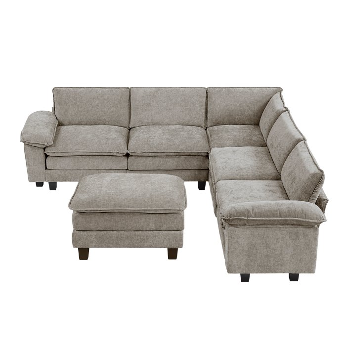 Second image of 8450PWT*64ACCROT 6-Piece Modular Sectional with Ottoman