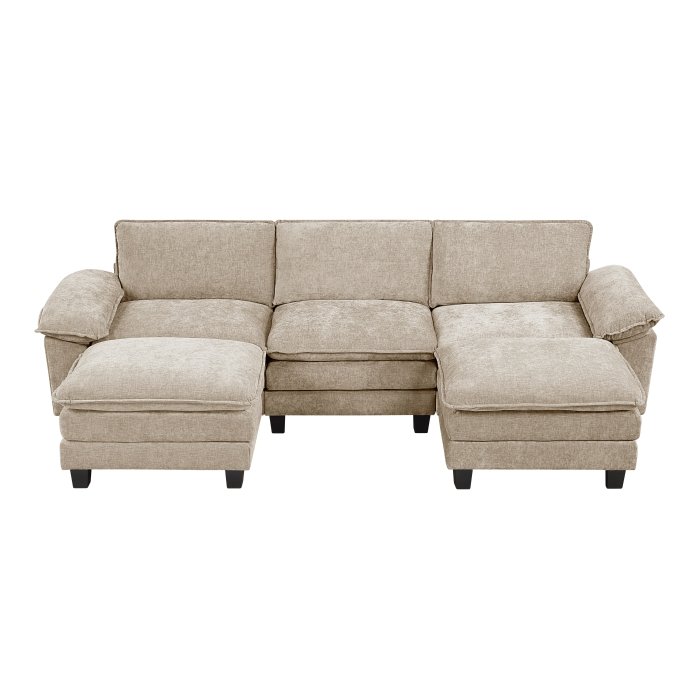 Second image of 8450TPE*53AC2OT 5-Piece Modular Sectional with Ottoman
