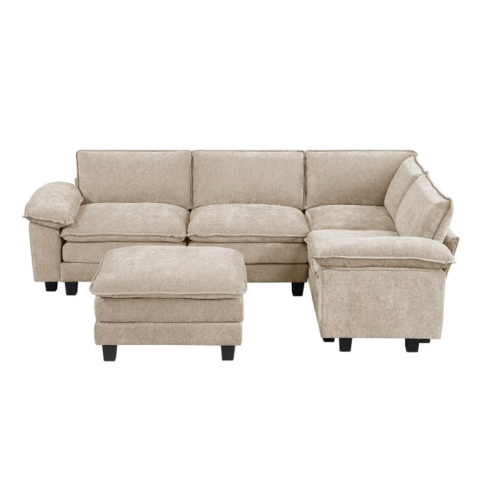 Second image of 8450TPE*53ACCR 5-Piece Modular Sectional with Ottoman