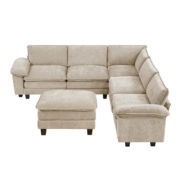 Second image of 8450TPE*64ACCROT 6-Piece Modular Sectional with Ottoman