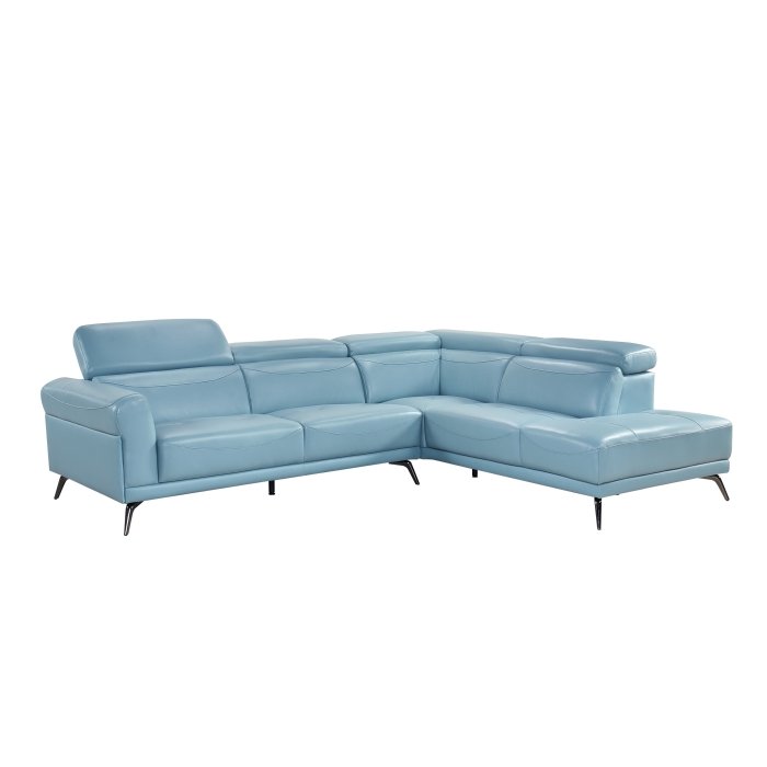 Second image of 8456BUE*22LRC 2-Piece Sectional with Right Side Chaise