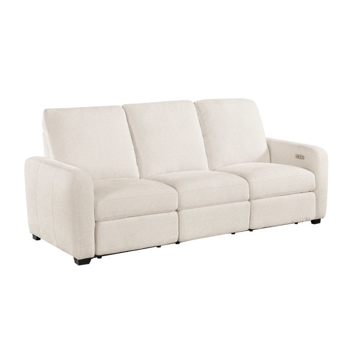 Second image of 8479BEG-3PW Power Double Reclining Sofa with USB Charging Ports