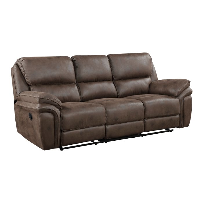 Second image of 8517BRW-3 Double Reclining Sofa