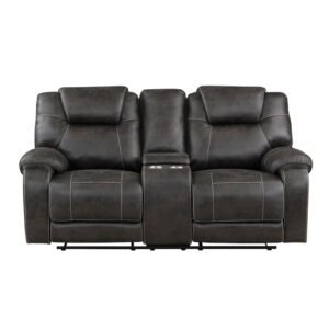 8560PM-2 Double Reclining Love Seat with Center Console