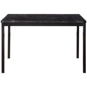 2601BK-48 Dining Table, Faux Marble Top