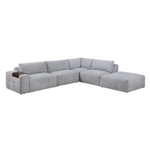 9155GY*51LOT 5-Piece Modular Sectional with Ottoman