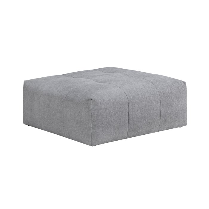 Second image of 9155GY-OT Ottoman with Caster