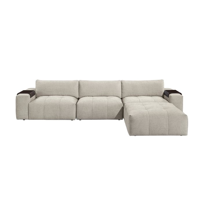 Second image of 9155TP*41L1ROT 4-Piece Modular Sectional with Ottoman