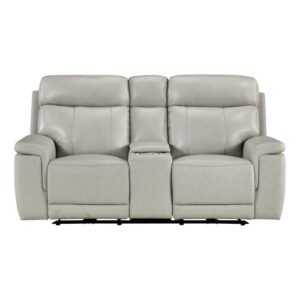 9199TPE-2PWH Power Double Reclining Love Seat with Power Headrest and Center Console