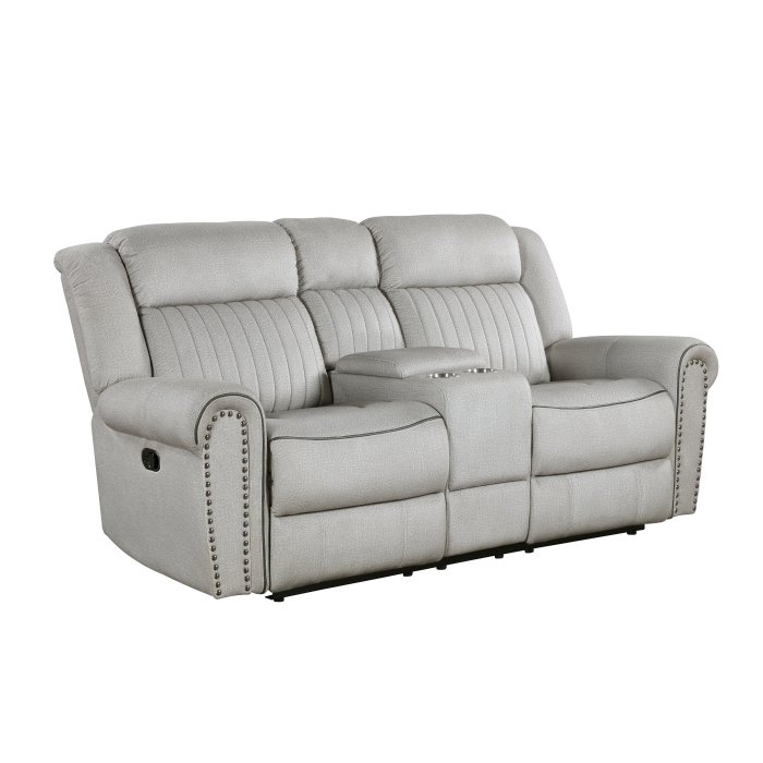 Second image of 9204MT-2 Double Reclining Love Seat with Center Console