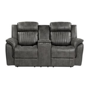9479BRG-2 Double Reclining Love Seat with Center Console