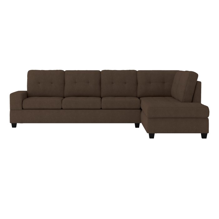 Second image of 9507CHC*SC 2-Piece Reversible Sectional with Drop-Down Cup Holders