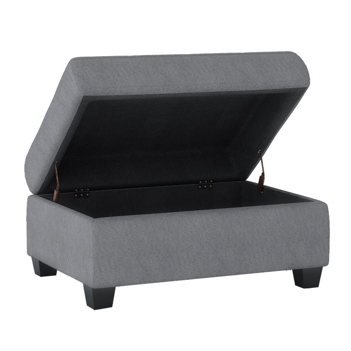 Second image of 9507DGY-4 Storage Ottoman